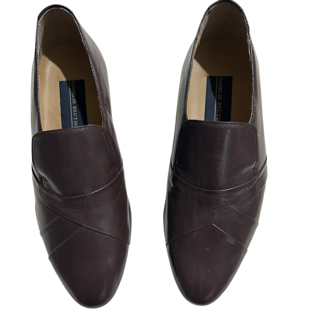 Giorgio Brutini Brown Leather Men’s Dress Shoes Loafers